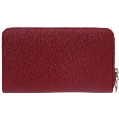Bvlgari Long Wallet Purse 37340 Leather Red