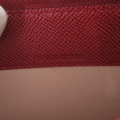 Bvlgari Long Wallet Purse 37340 Leather Red