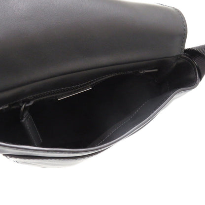 Prada Shoulder Bag Leather Black