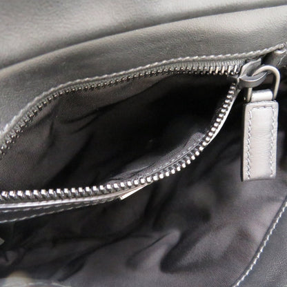 Prada Shoulder Bag Leather Black