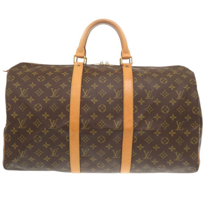Louis Vuitton Boston Duffel Bag M41426 Monogram Canvas Brown Monogram Keepall 50