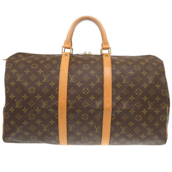 Louis Vuitton Boston Duffel Bag M41426 Monogram Canvas Brown Monogram Keepall 50