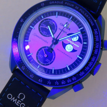 Omega Watches So33N700 Nylon Blue Mission To The Super Blue Moon Phase