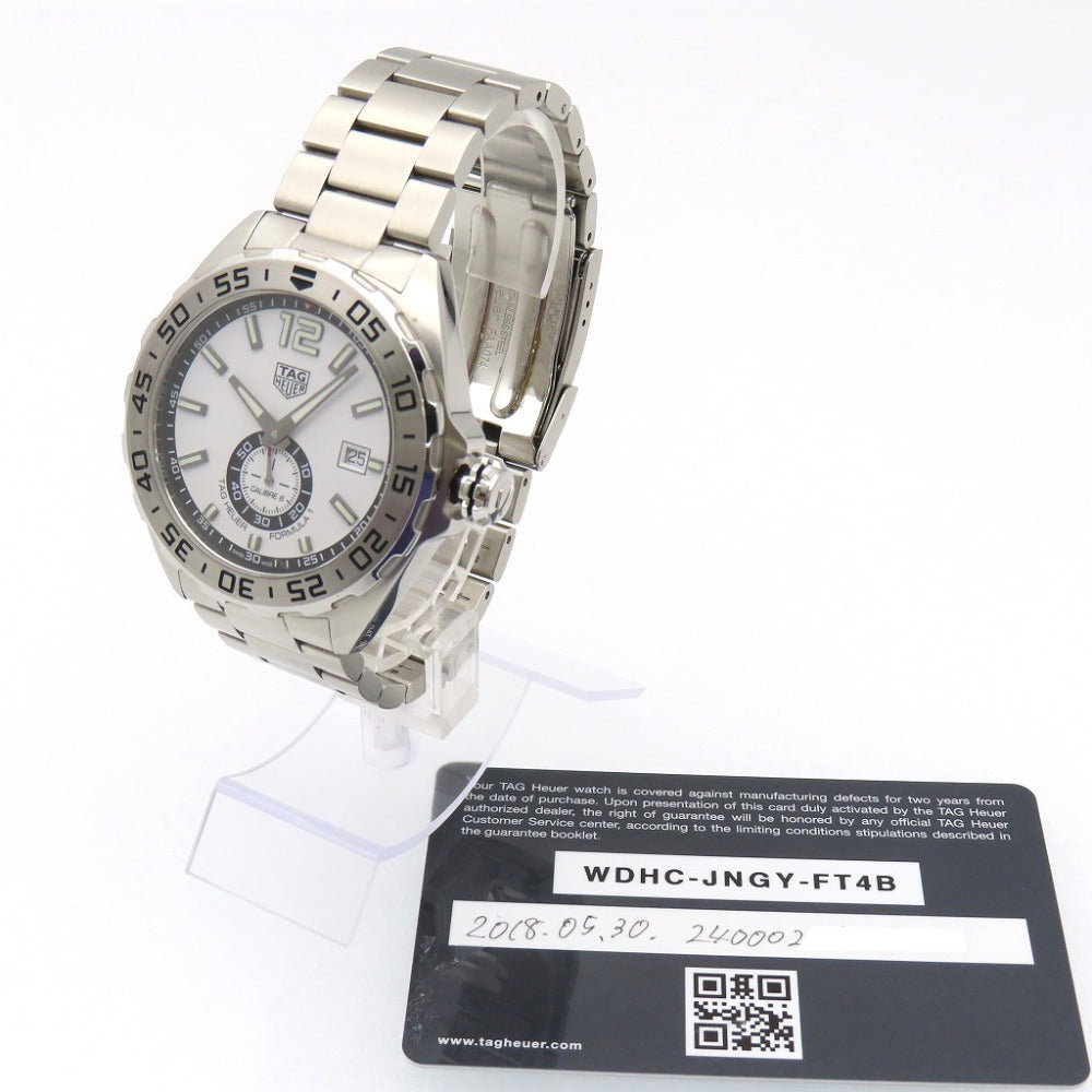 Tag Heuer Watches Mechanical Automatic Waz2013.Ba0842 Stainless Steel White Formula 1 Caliber 6
