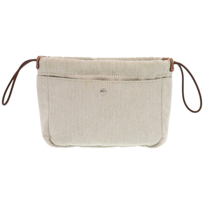 Hermes Pouch Toile Chevron, Barenia Natural Foolby 20