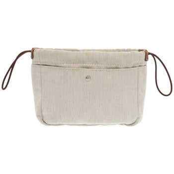 Hermes Pouch Toile Chevron, Barenia Natural Foolby 20