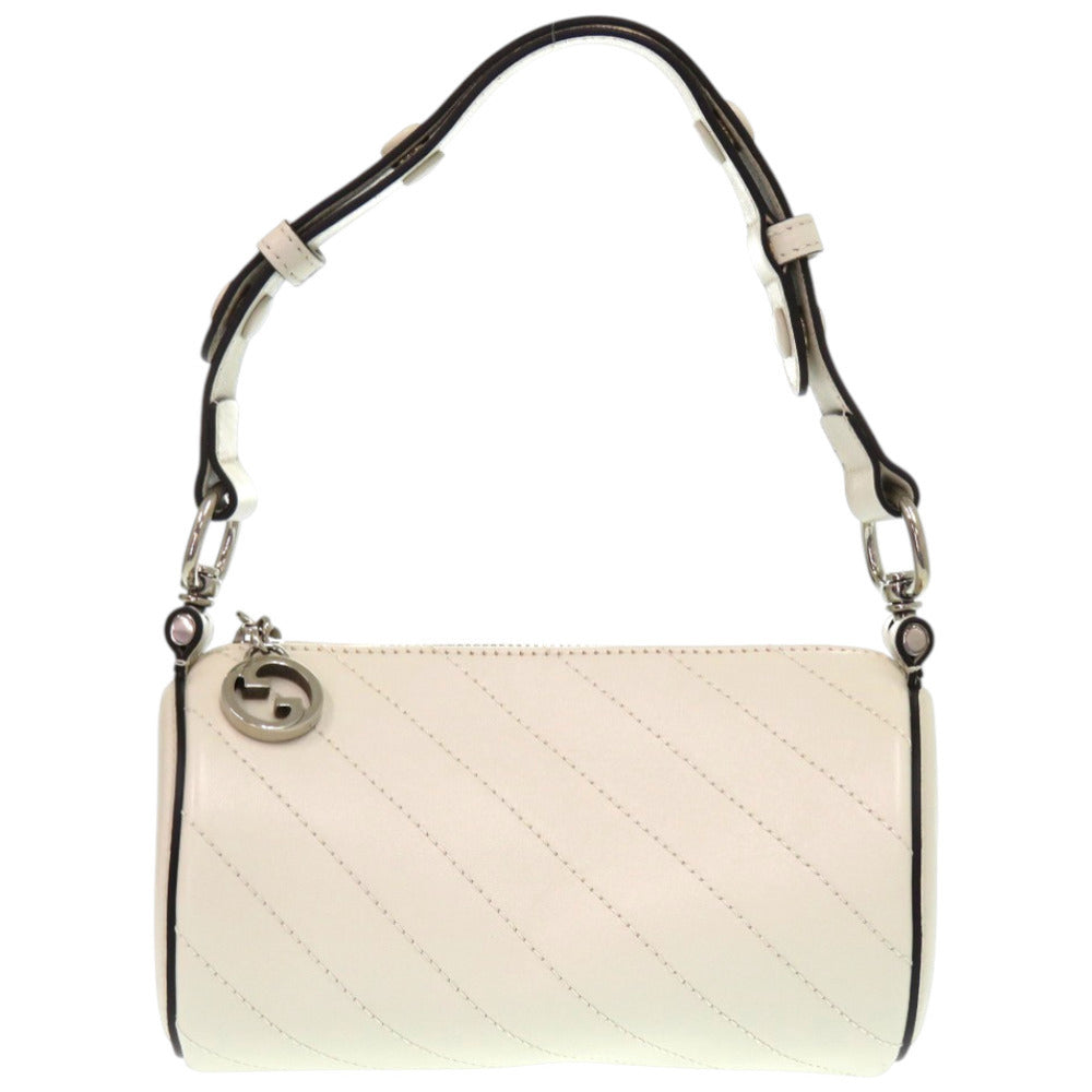 Gucci Shoulder Bag 760170 Leather White Blondy
