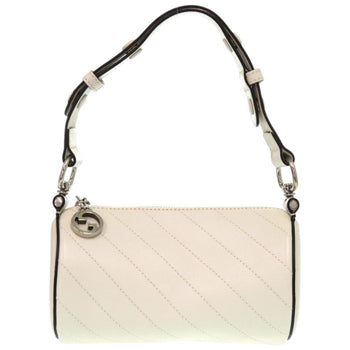 Gucci Shoulder Bag 760170 Leather White Blondy