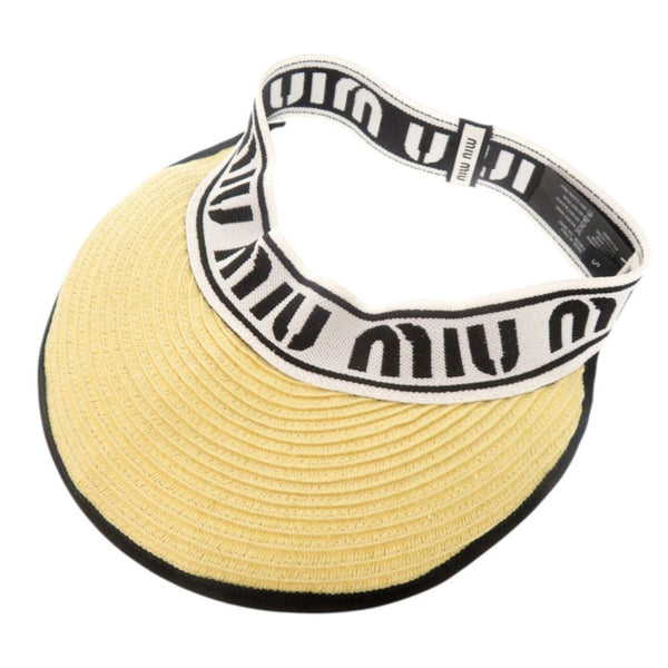 Miumiu Other Hats Straw, Polyester Beige S