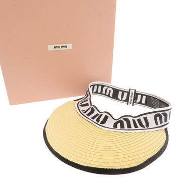 Miumiu Other Hats Straw, Polyester Beige S