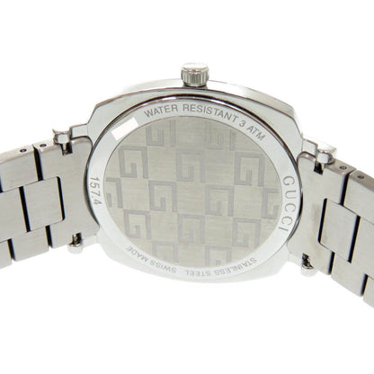Gucci Watches Quartz 157.4 Stainless Steel Silver Grip White Dial