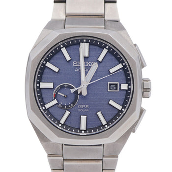 Seiko Watches Solar Powered Radio Watch Sbxd013 / 3X62-0Aa0 Titanium Navy Astron Nexter Navy Dial