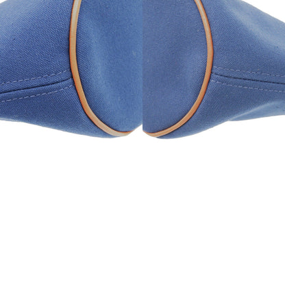 Hermes Pouch Canvas, Cotton Indigo Blue Palmir Trapezoid Pouch