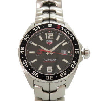Tag Heuer Watches Quartz Waz1012 Stainless Steel Black Formula 1 Ayrton Senna Edition Black Dial