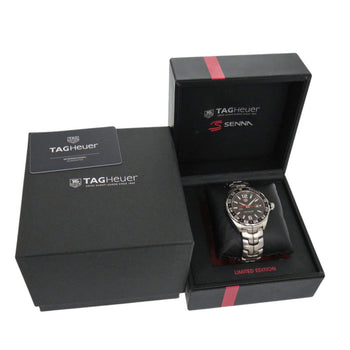 Tag Heuer Watches Quartz Waz1012 Stainless Steel Black Formula 1 Ayrton Senna Edition Black Dial