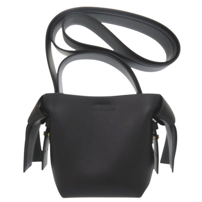 Acne Studios Shoulder Bag Leather Black Musubi