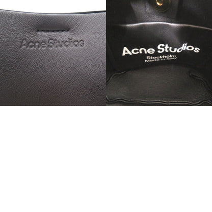 Acne Studios Shoulder Bag Leather Black Musubi
