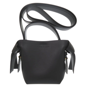Acne Studios Shoulder Bag Leather Black Musubi
