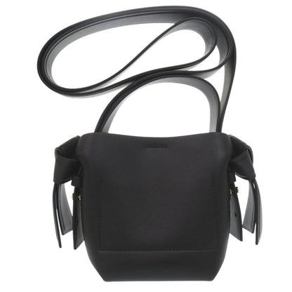 Acne Studios Shoulder Bag Leather Black Musubi