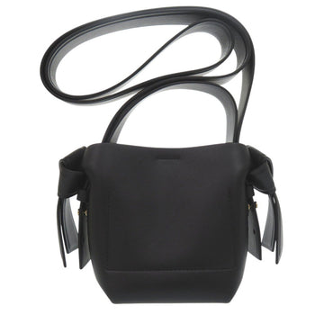 Acne Studios Shoulder Bag Leather Black Musubi