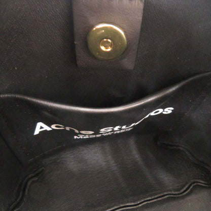 Acne Studios Shoulder Bag Leather Black Musubi