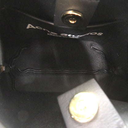 Acne Studios Shoulder Bag Leather Black Musubi