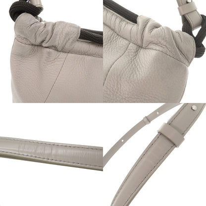 Maison Margiela Shoulder Bag Leather Gray 5Ac Soft Drawstring