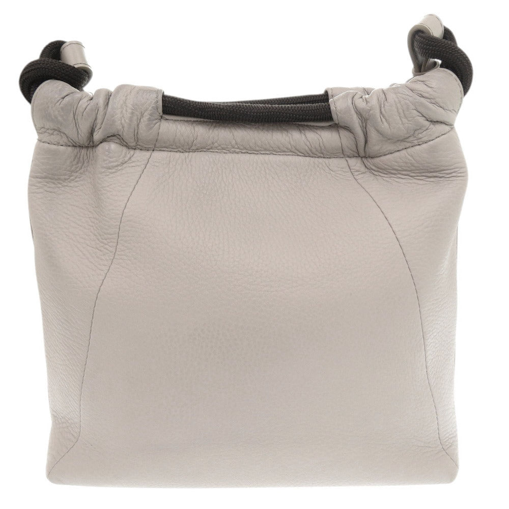 Maison Margiela Shoulder Bag Leather Gray 5Ac Soft Drawstring