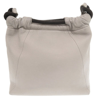 Maison Margiela Shoulder Bag Leather Gray 5Ac Soft Drawstring