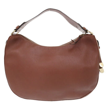 Bvlgari Shoulder Bag Leather Brown
