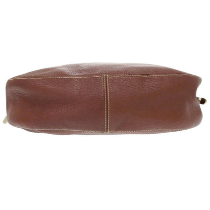 Bvlgari Shoulder Bag Leather Brown