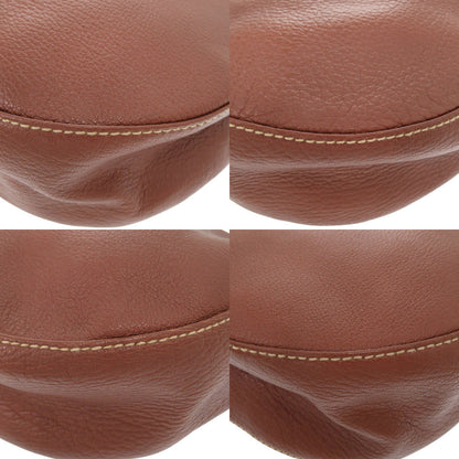 Bvlgari Shoulder Bag Leather Brown