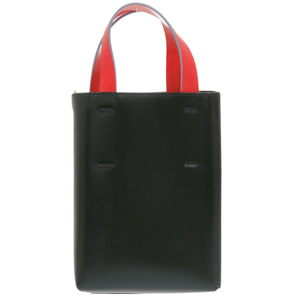 Marni Handbag Leather Gray Museo