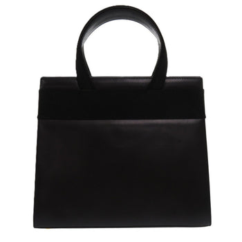 Salvatore Ferragamo Handbag Ba214178 Leather Black Vara Ribbon