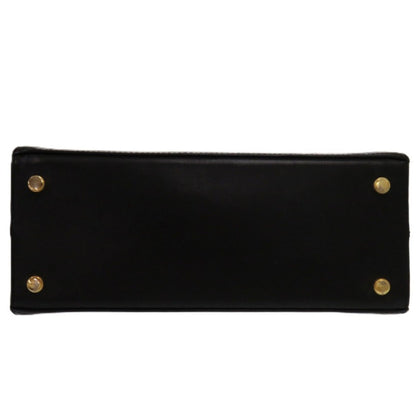 Salvatore Ferragamo Handbag Ba214178 Leather Black Vara Ribbon