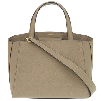 Valextra Handbag Leather Brown Triennale Small