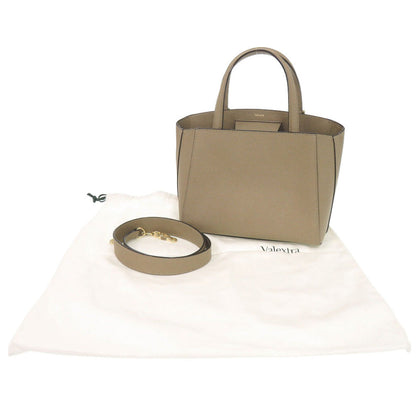 Valextra Handbag Leather Brown Triennale Small