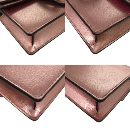 Gucci Shoulder Bag 476432 0416 Leather Pink Gold