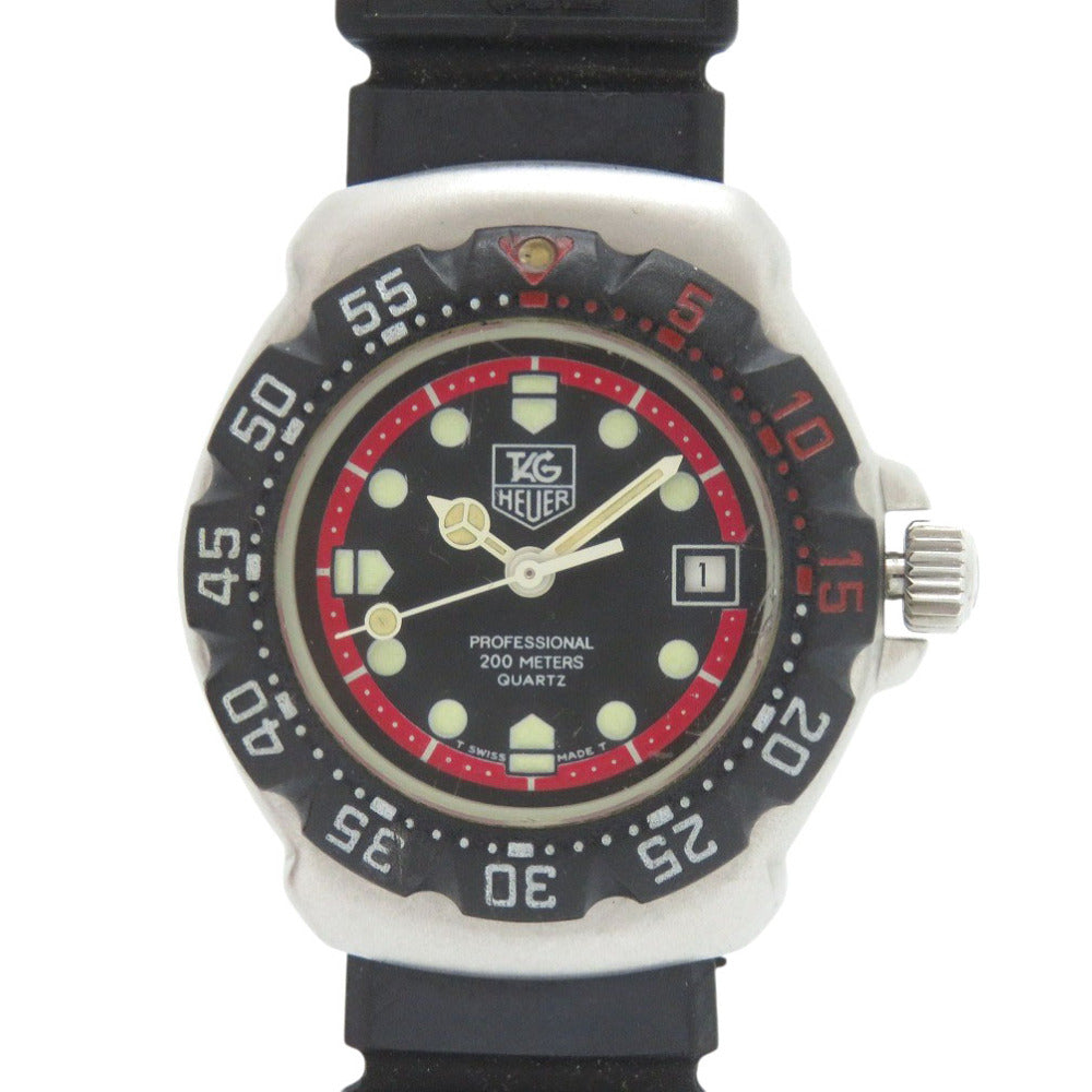 Tag Heuer Watches Quartz 374.508 Stainless Steel, Rubber Black Formula 1 Black Dial