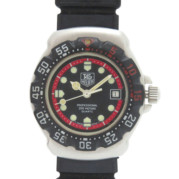 Tag Heuer Watches Quartz 374.508 Stainless Steel, Rubber Black Formula 1 Black Dial