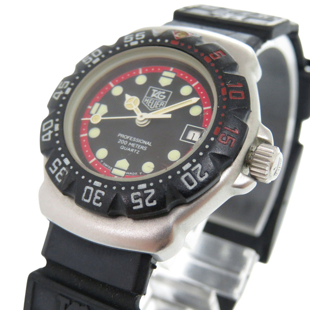 Tag Heuer Watches Quartz 374.508 Stainless Steel, Rubber Black Formula 1 Black Dial