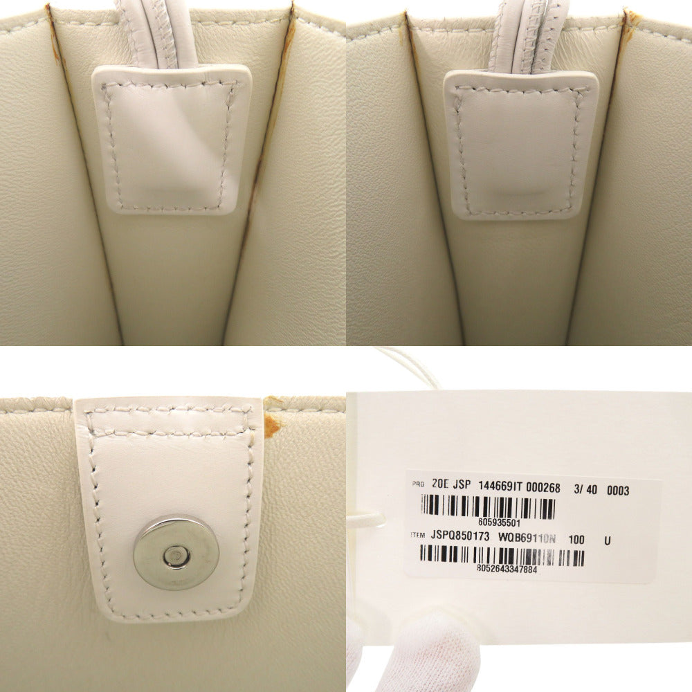Jil Sander Shoulder Bag Jspq850173 Leather White Tangle Sm Tangle Small