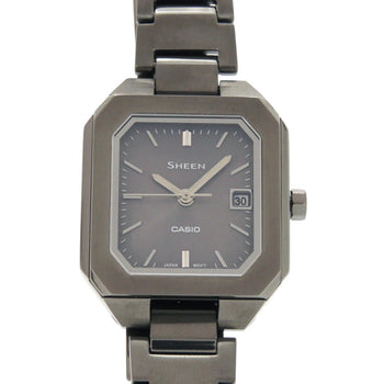 Casio Watches Solar Powered Shs-4528Bj-8Ajf Stainless Steel Gray Sheen Solar Powered Sapphire Model