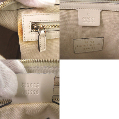 Gucci Boston Duffel Bag 310085 Leather White Taipei Limited Edition 101