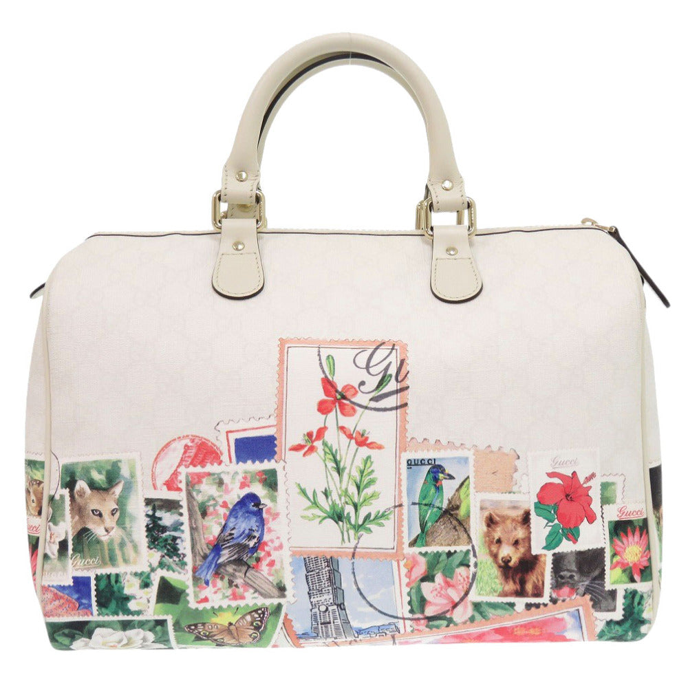 Gucci Boston Duffel Bag 310085 Leather White Taipei Limited Edition 101