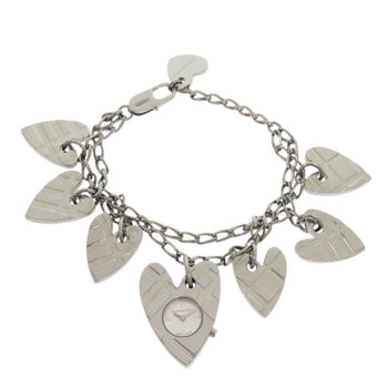 Burberry Watches Quartz Stainless Steel Silver Heart Bracelet Silver Dial