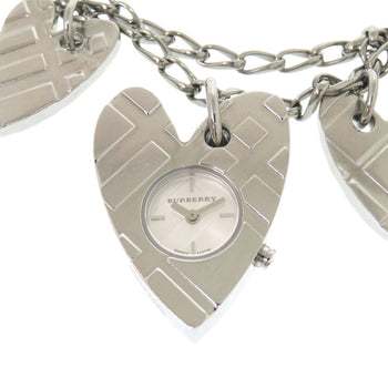 Burberry Watches Quartz Stainless Steel Silver Heart Bracelet Silver Dial