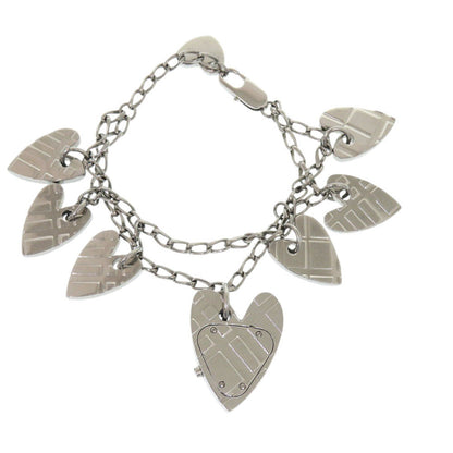 Burberry Watches Quartz Stainless Steel Silver Heart Bracelet Silver Dial
