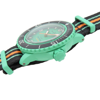 Blancpain Watches Mechanical Automatic So35I100 Ceramic Mint Green X Swatch Scuba Fifty Fathoms
