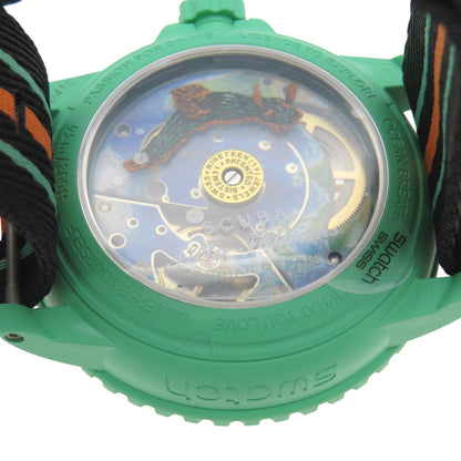 Blancpain Watches Mechanical Automatic So35I100 Ceramic Mint Green X Swatch Scuba Fifty Fathoms